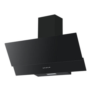 Hotte inclinée grande largeur noire - L.90 CM