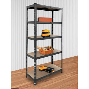 Etagère bois/métal - H.180 x L.90 x P.40 cm