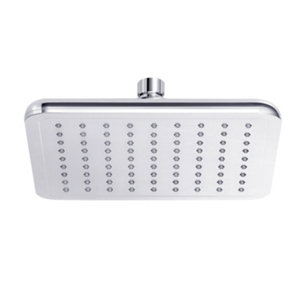 Pomme de tête carrée chromée MILIA 20 x 20 cm 