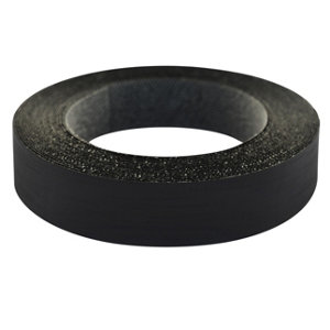 Chant thermocollant noir L. 500 cm x l. 1,9 cm