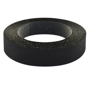 Chant thermocollant noir L. 500 cm x l. 1,9 cm