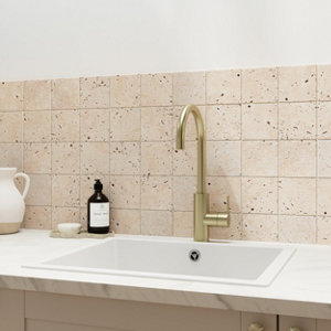 Carrelage mural "Travertin" 10 x 10 cm