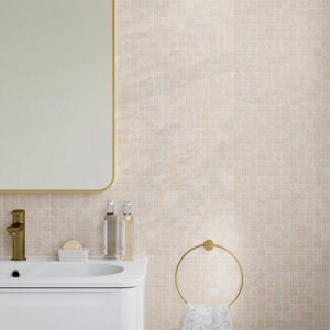 Mosaïque Travertin "Carré mini" 30,5 x 30,5 cm