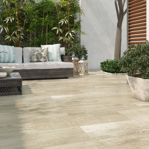 Carrelage de sol extérieur Origa gris 24 x 88 cm 1,27 m²