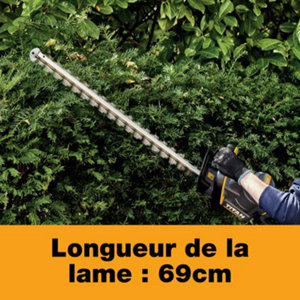 Taille-haie électrique TTB1180GHT lame 61 cm gris et jaune coupe 25 mm