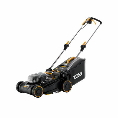 Tondeuse Sans Fil 36v Largeur 38 Cm Batterie Bitension Mulching Rangement Vertical