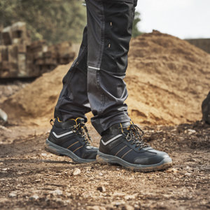 Baskets montantes de sécurité LACASSE BOOT noires, coque acier et semelle antiperforation, imperméables, T.44