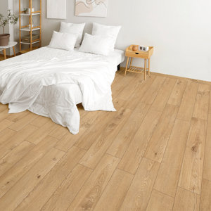 Carrelage de sol intérieur grès cérame émaillé "Pizzo Blond" 15x90 cm