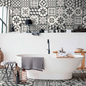 Carrelage de sol intérieur "Décor Konkrete" 20 x 20 cm