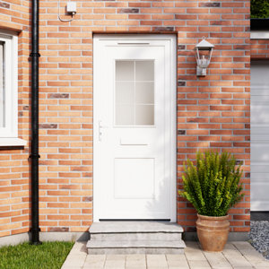 Bas de porte deflecteur de pluie noir 1m