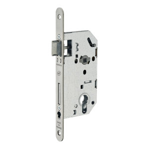 Serrure à encastrer MONOMAX acier têtière inox axe 50 mm