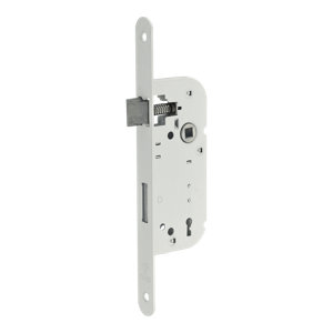 Serrure axe 40 mm V BR AG blanc 2 clés  