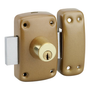 Verrou double cylindre 23X45 mm corps bombé 3 clés 1