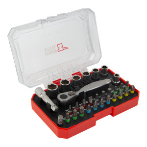 Coffret à douilles acier chrome vanadium 31 pièces