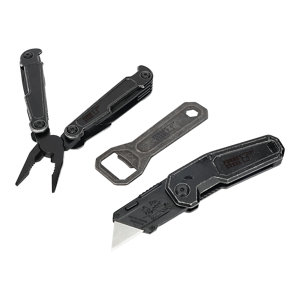 Ensemble d'outils multifonctions couteau, cutter et décapsuleur 