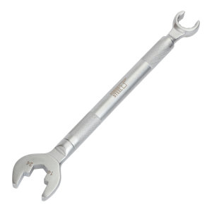 Clé de serrage 2 en 1 en acier argent - 25,5 x 4,4 x 14,3 cm