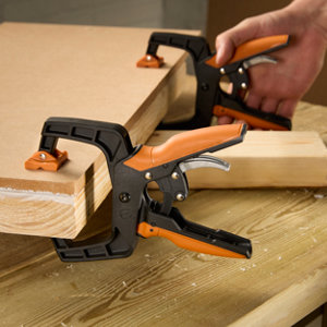 Serre-joint une main à cliquet  48,5 cm, ouverture 30 cm, poignée ergonomique