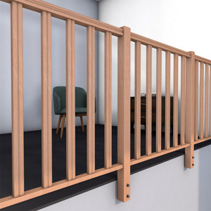  Poteau Latéral Hêtre KEO