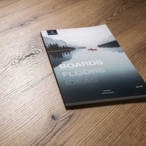 Sol stratifié à clipser AC5 L. 138,3 x l. 19,3 cm. Sous couche intégrée 8+2M marron foncé "EVOKE SUNSET"