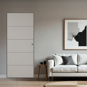 Porte coulissante prépeint MDF/epicéa 83 cm SLOT