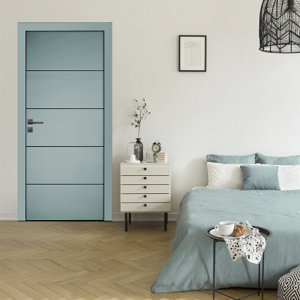 Bloc porte prépeint MDF/epicéa 83 cm poussant droit SLOT