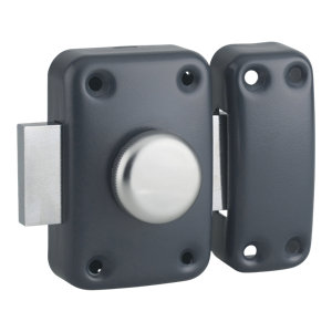 Verrou apache BT cylindre 40 mm epoxy anthracite, 3 clés  