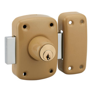 Verrou corvette double cylindre D23X45 mm BZ, 3 clés  