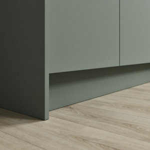 Plinthe de cuisine HONORIC vert mat H15 × L240 cm