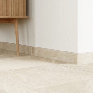 Plinthe grès émaillé beige LIMO MOCCA 45 x 7,5 cm effet pierre