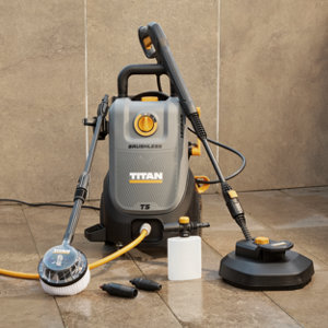 Nettoyeur haute pression moteur induction 2500W 180 bars 10 m tuyau PVC