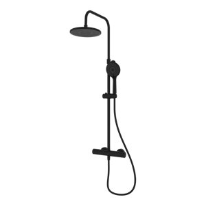 Colonne de douche thermostatique noir mat Cool Touch