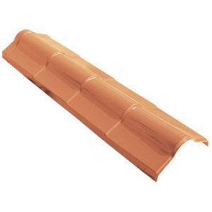 Faîtière en polimcryl pour panneau synthétique imitation tuile