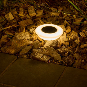 Lot de 4 spots solaires LED à piquer blanc 3000 K IP44