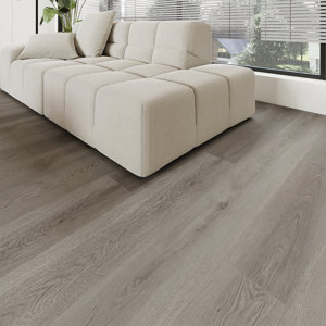 Sol PVC clipsable effet bois brut gris - L.1220 x l.181 x Ep.4,2 mm +1