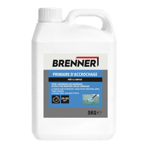 Primaire d’accrochage bleu mat 5 kg pour sols et murs intérieurs extérieurs