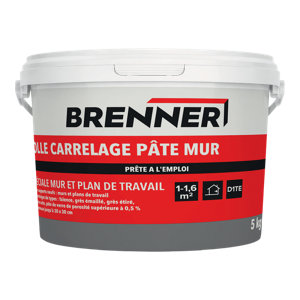 Colle pâte murale DT1 5 kg blanche pour carrelage intérieur