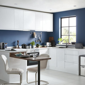 Cuisine Glorian blanc brillant