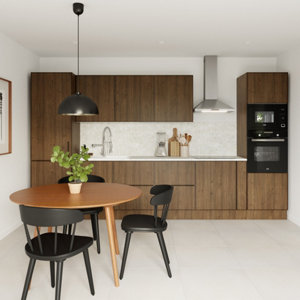 Cuisine Heline noyer mat