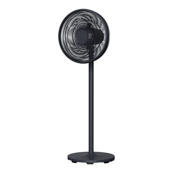 Ventilateur tour oscillant sans pales pour chambre à coucher, salon, cuisine, 2 vitesses, 33 cm (noir