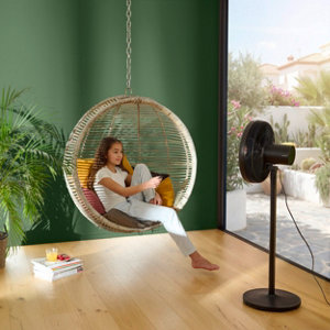 Ventilateur sur pied 30 W avec 12 vitesses oscillant 90° diamètre 40 cm