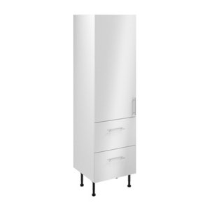 Colonne "Dorice" blanc brillant l.60 x h.201 x p.57 cm 1 porte + 2 casseroliers
