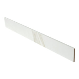 Plinthe carrelage effet marbre blanc GOLDEN MARBLE 600 x 75 mm