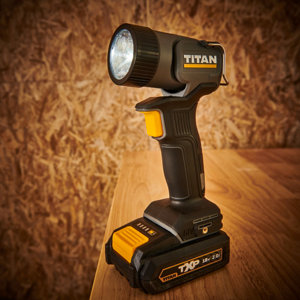 Lampe torche LED sans fil 18 V 280 lm tête pivotante 2 intensités