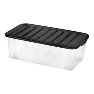 Boîte de rangement transparente avec couvercle 4,7 L