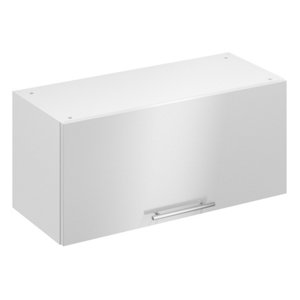 Meuble haut "Dorice" blanc brillant l.80 x h.36 x p.32 cm 1 porte relevable