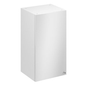 Meuble haut "Dorice" blanc brillant l.40 x h.72 x p.32 cm 1 porte