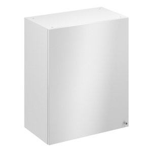 Meuble haut "Dorice" blanc brillant l.60 x h.72 x p.32 cm 1 porte
