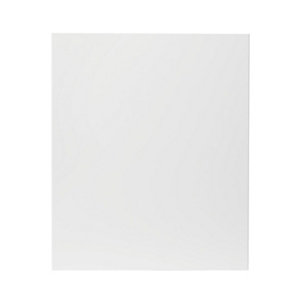 Meuble haut "Dorice" blanc brillant l.50 x h.72 x p.32 cm 1 porte