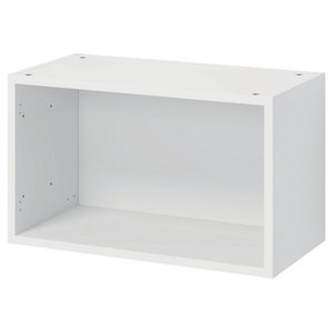 Meuble haut "Florie" blanc mat l.60 x h.36 x p.32 cm 1 porte relevable