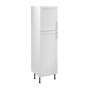 Colonne "Florie" blanc mat l.60 x h.201 x p.57 cm 2 portes